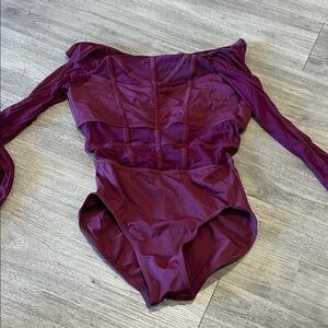 Weissman Maroon Young Adult Leotard